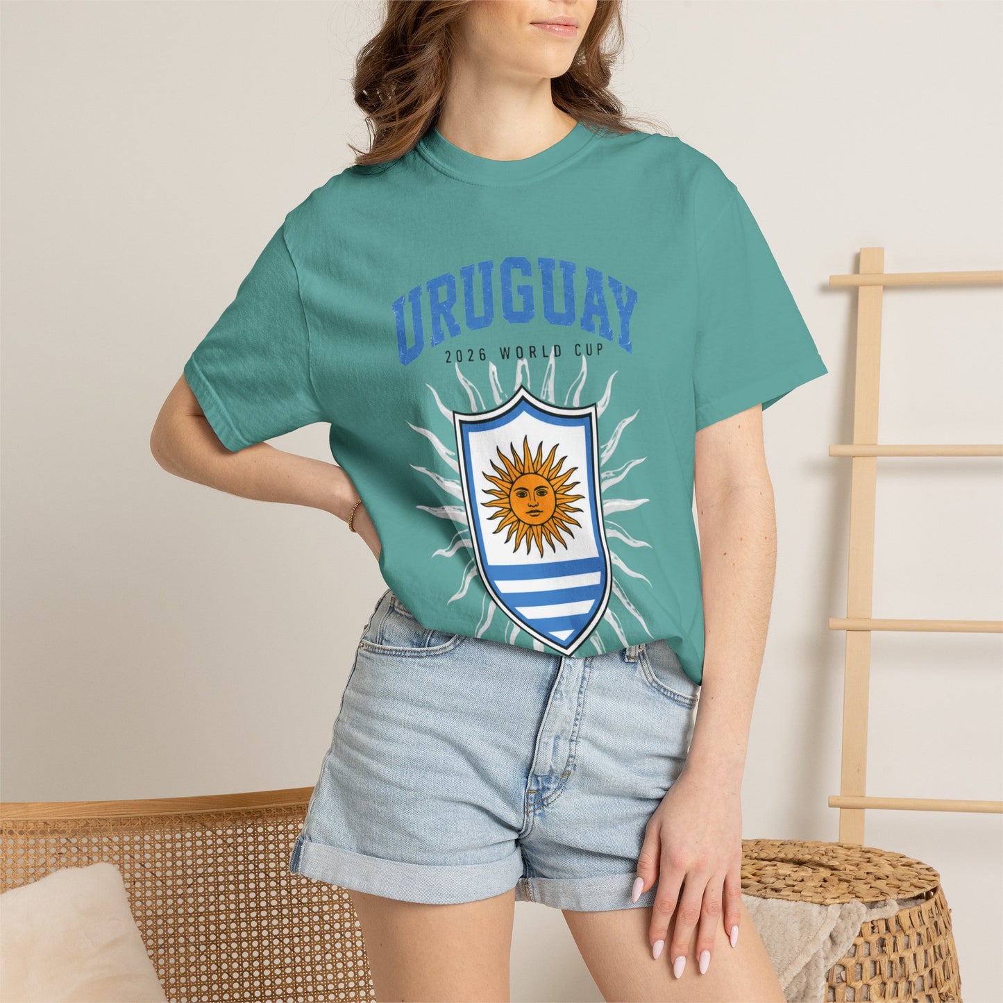 Uruguay Unisex Garment-Dyed T-shirt