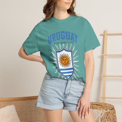 Uruguay Unisex Garment-Dyed T-shirt