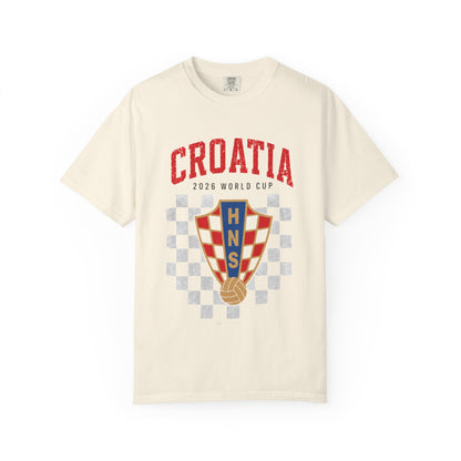 CROATIA Unisex Garment-Dyed T-shirt