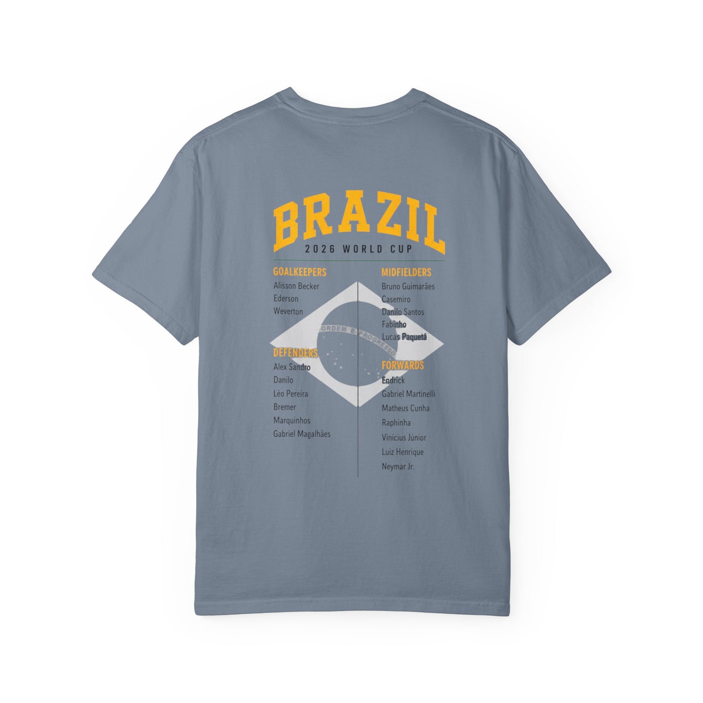 BRAZIL Unisex Garment-Dyed T-shirt