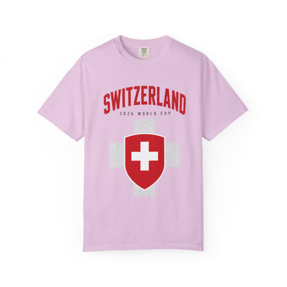 SWITZERLAND Unisex Garment-Dyed T-shirt