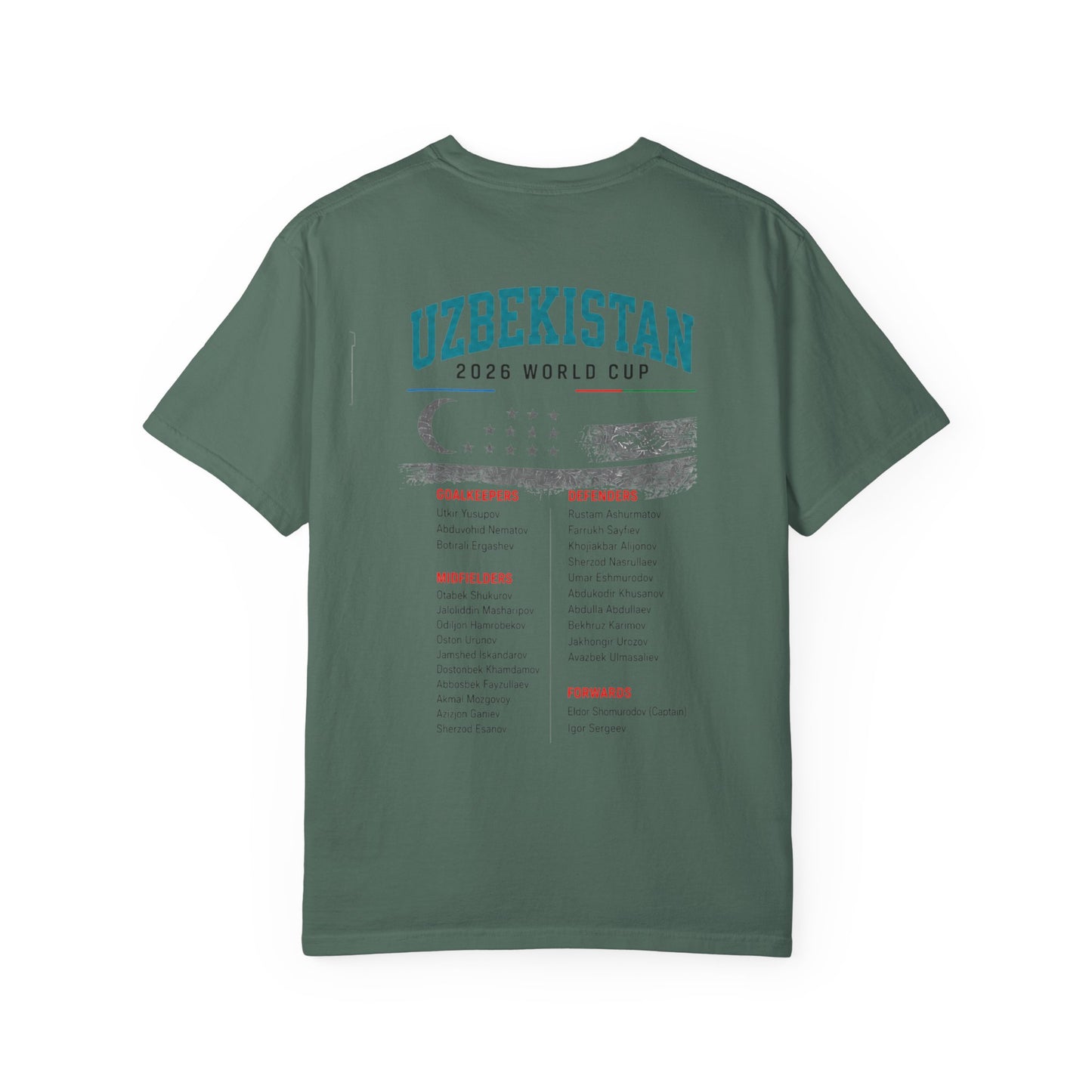 UZBEKISTAN Unisex Garment-Dyed T-shirt