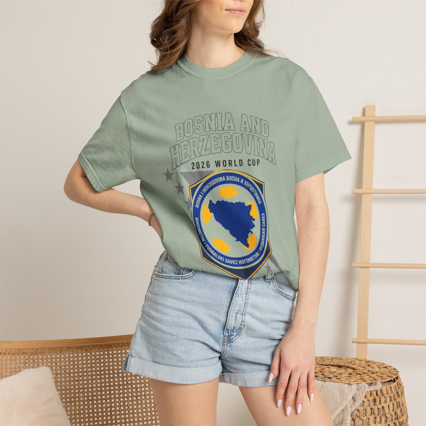 BOSNIA AND HERZEGOVINA Unisex Garment-Dyed T-shirt