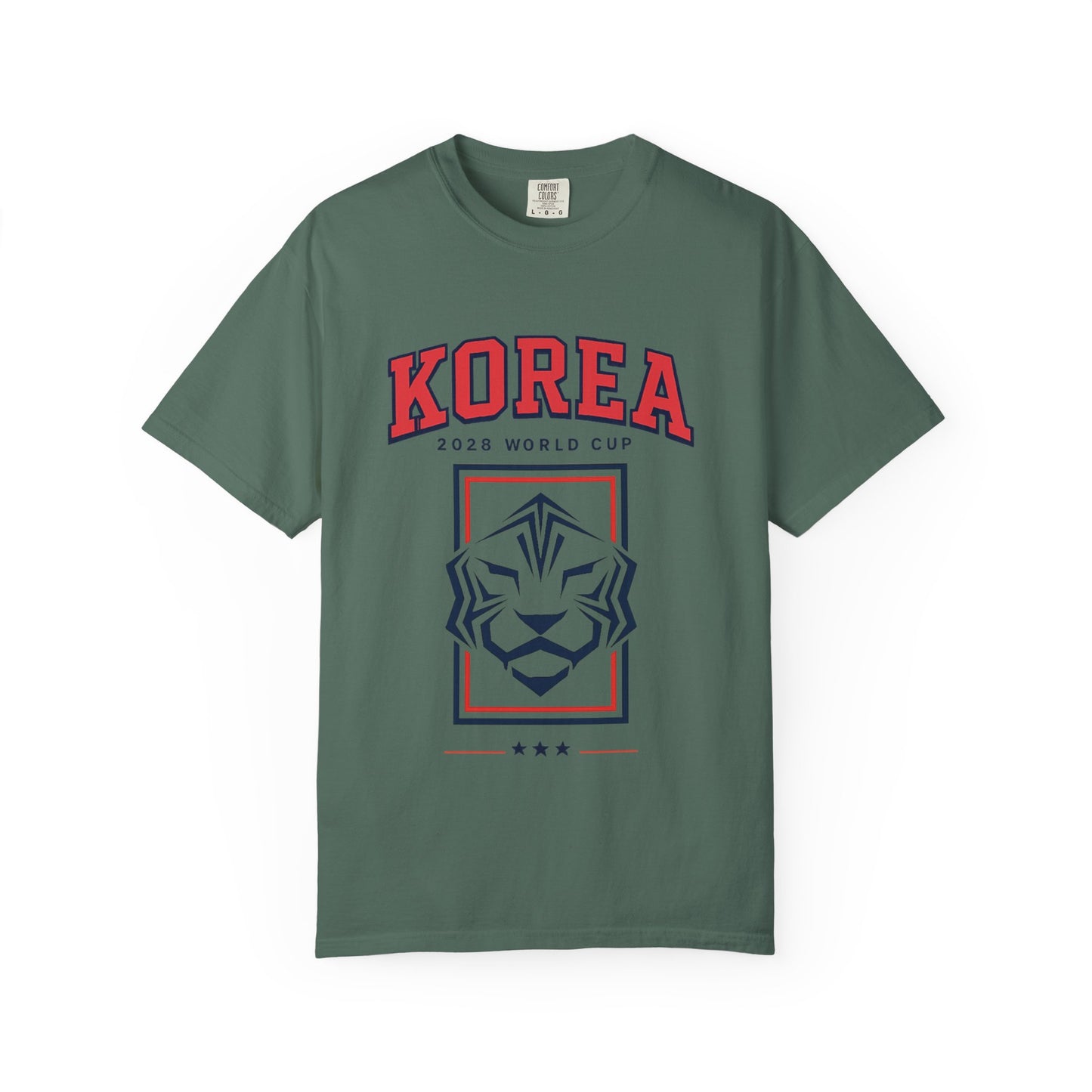 KOREA Unisex Garment-Dyed T-shirt