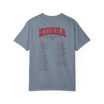 KOREA Unisex Garment-Dyed T-shirt