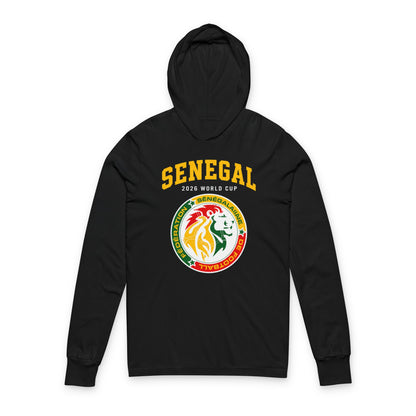 SENEGAL Hoodie Tee — Lightweight Hooded Long-Sleeve Shirt