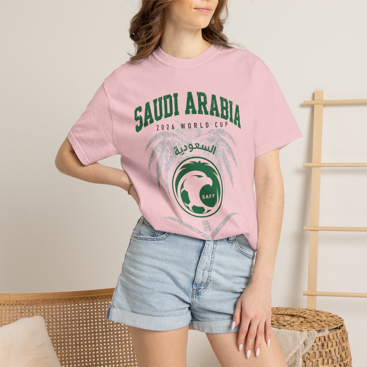SAUDI ARABIA Unisex Garment-Dyed T-shirt