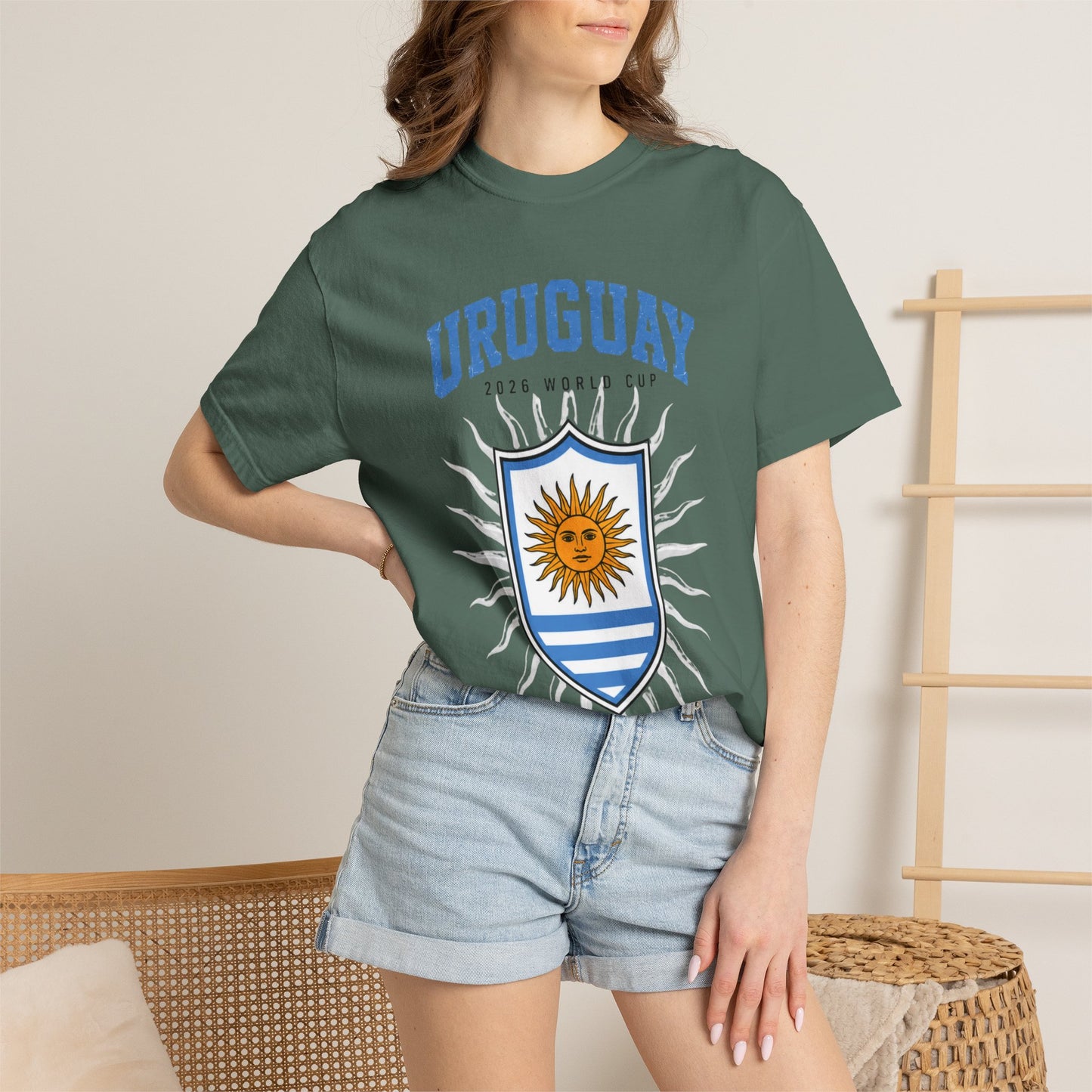 Uruguay Unisex Garment-Dyed T-shirt