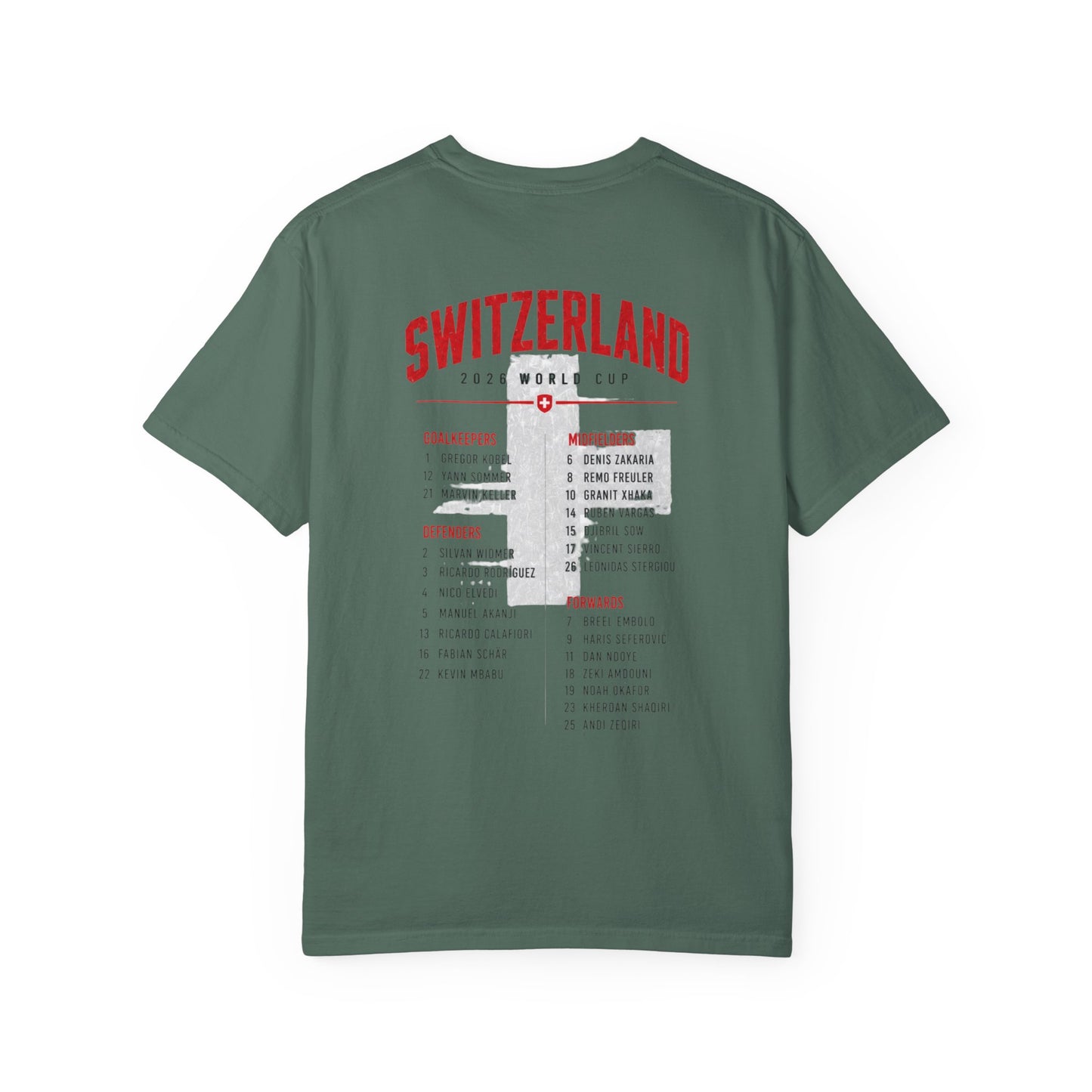 SWITZERLAND Unisex Garment-Dyed T-shirt