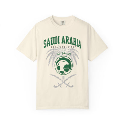 SAUDI ARABIA Unisex Garment-Dyed T-shirt