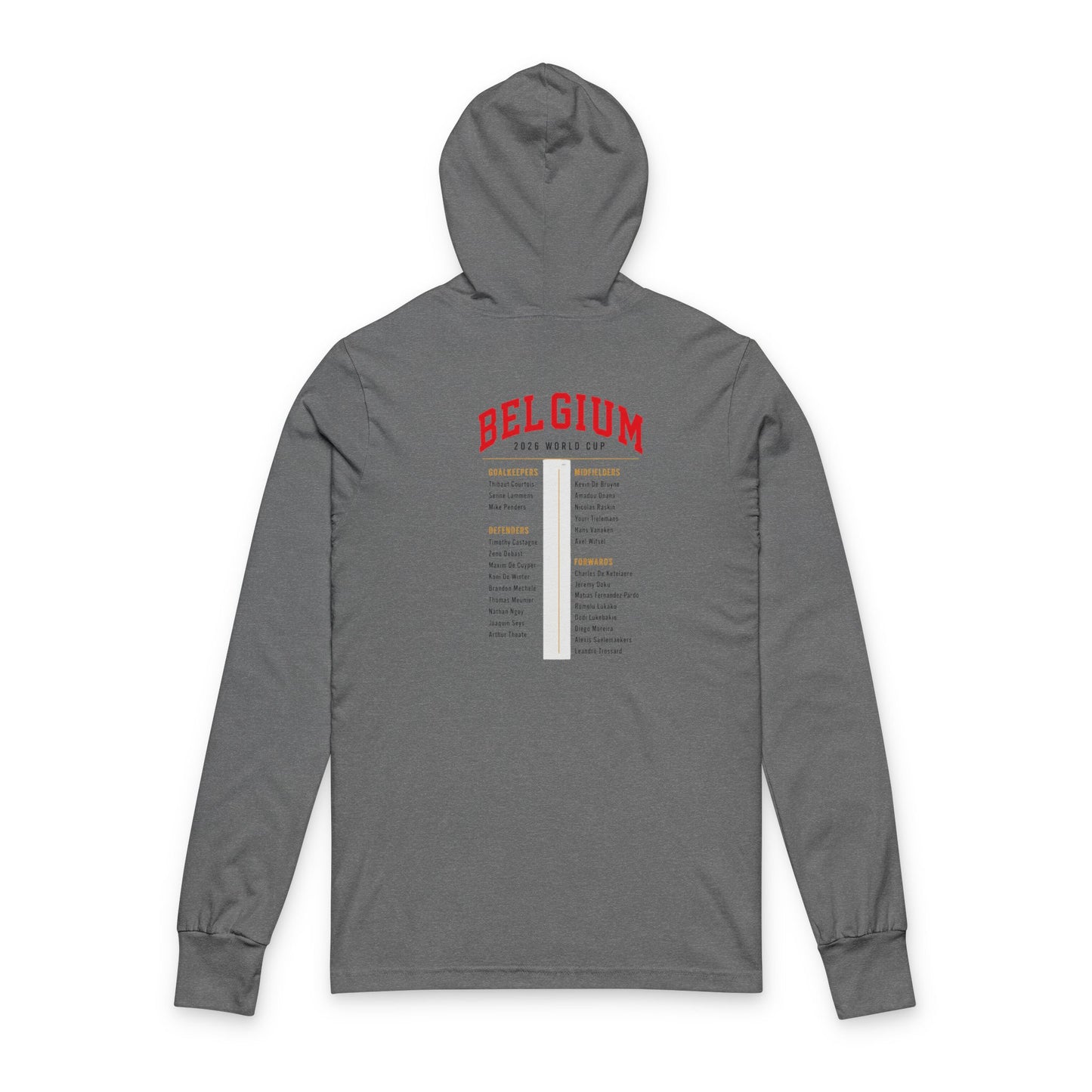 Belgium Hoodie Tee — Lightweight Hooded Long-Sleeve Shirt