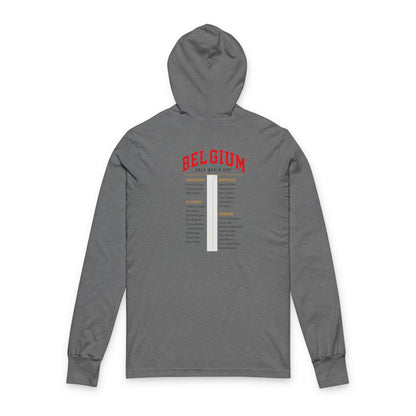 Belgium Hoodie Tee — Lightweight Hooded Long-Sleeve Shirt