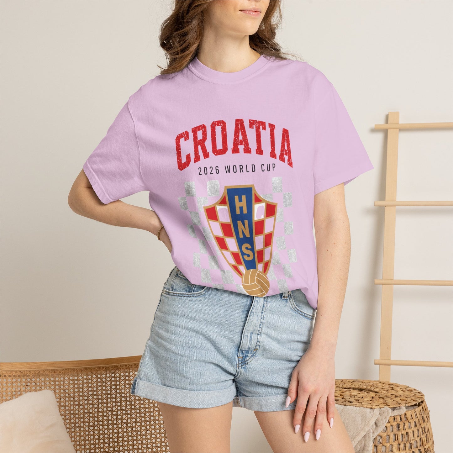 CROATIA Unisex Garment-Dyed T-shirt
