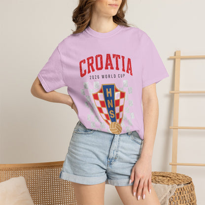 CROATIA Unisex Garment-Dyed T-shirt