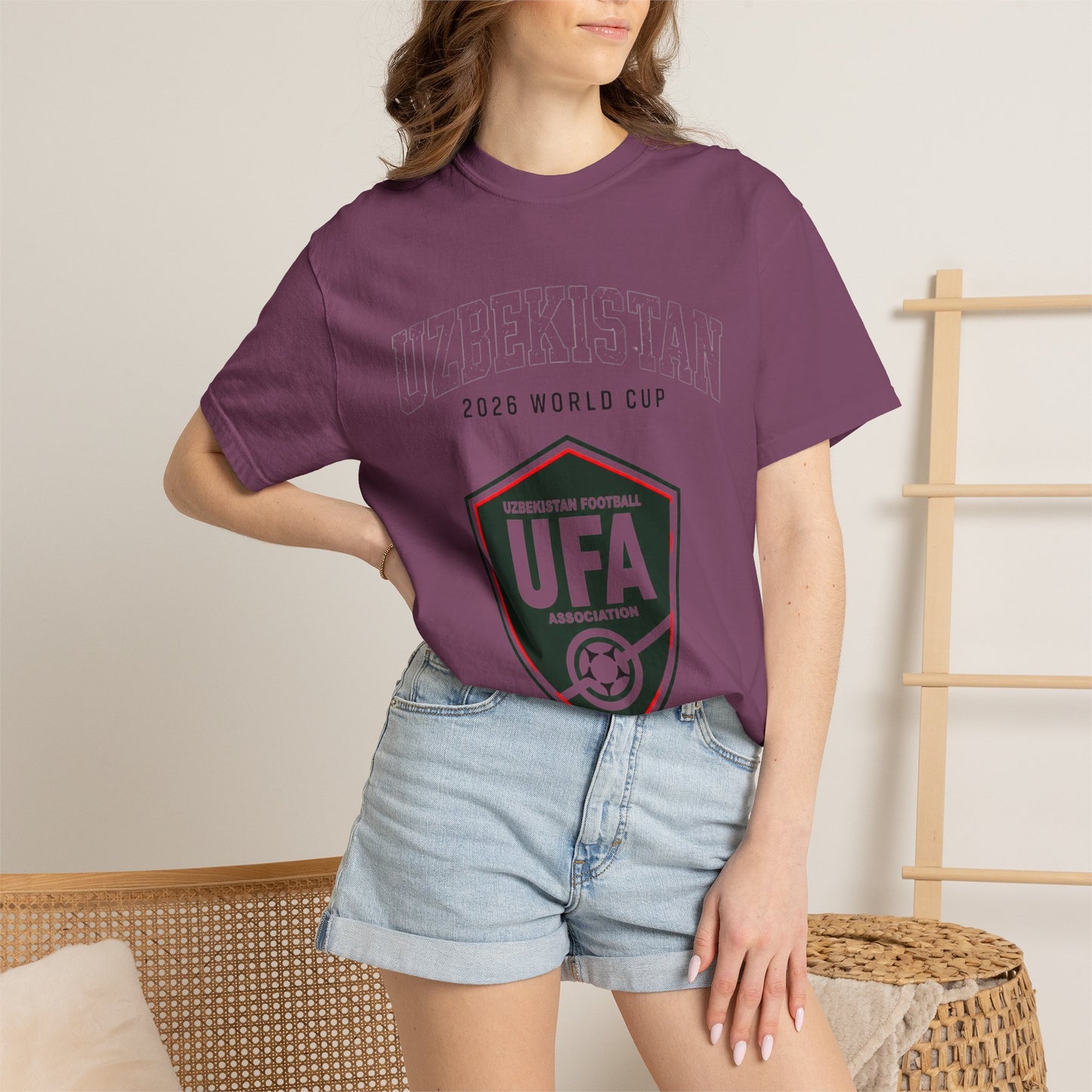 UZBEKISTAN Unisex Garment-Dyed T-shirt