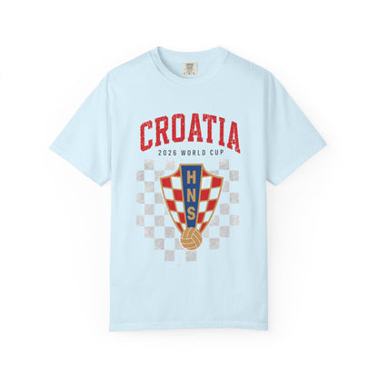 CROATIA Unisex Garment-Dyed T-shirt