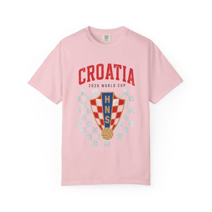 CROATIA Unisex Garment-Dyed T-shirt