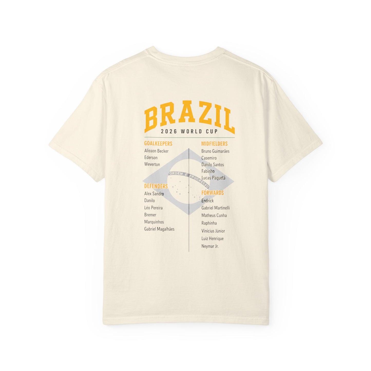 BRAZIL Unisex Garment-Dyed T-shirt