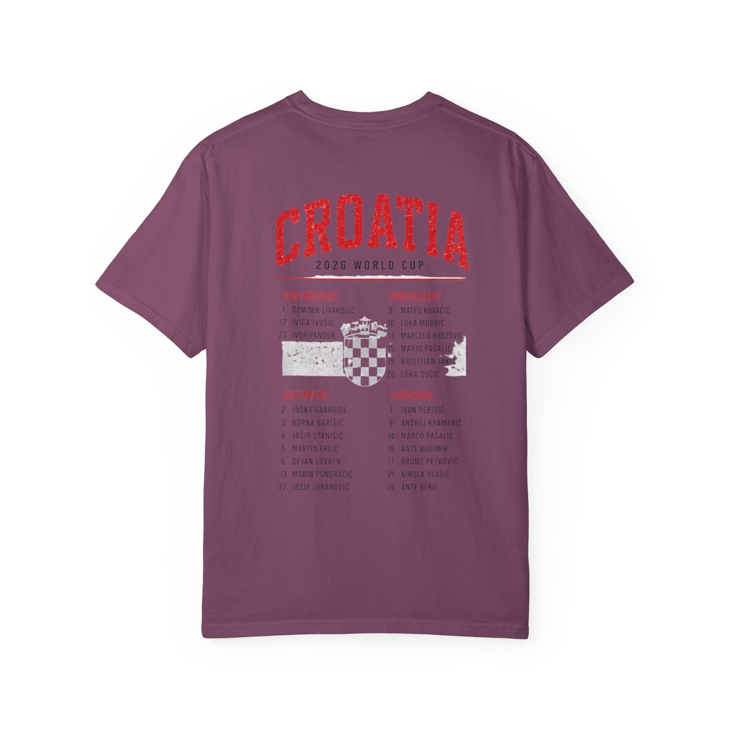 CROATIA Unisex Garment-Dyed T-shirt