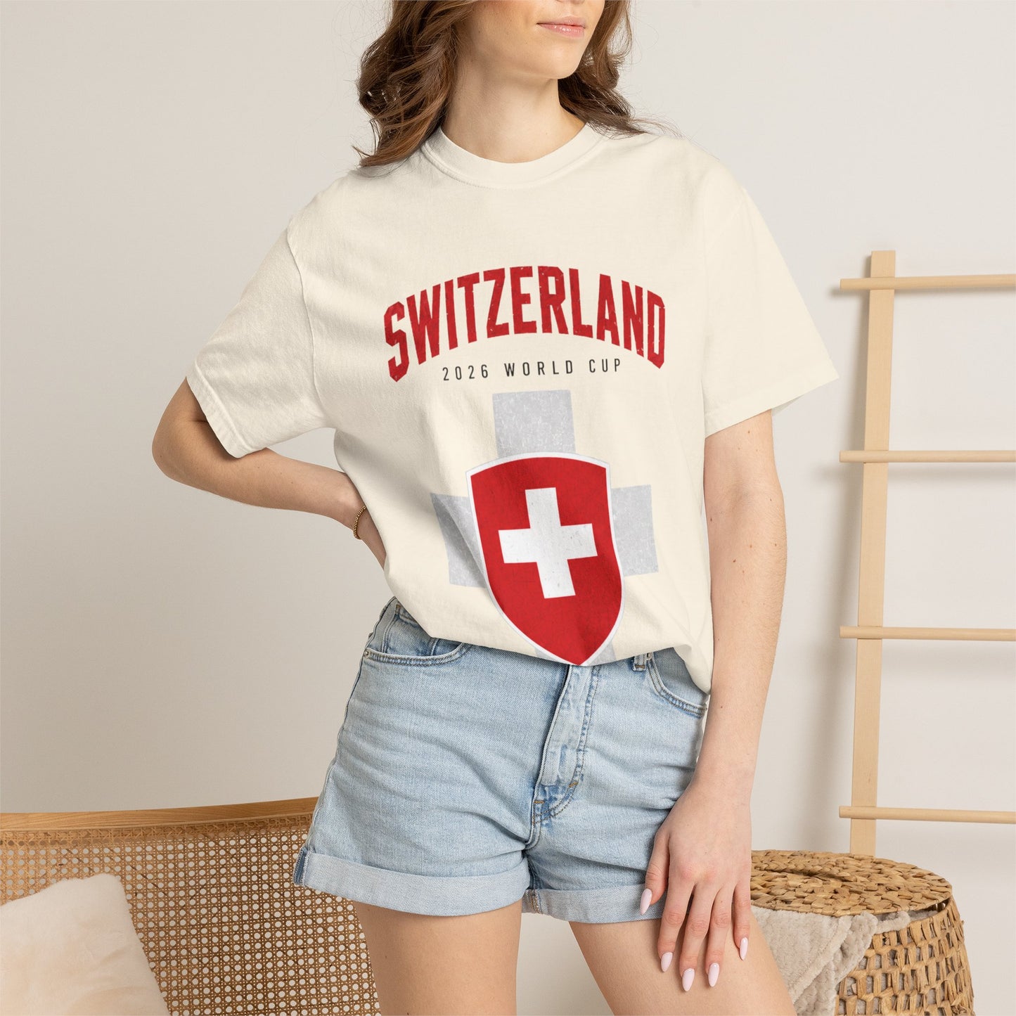 SWITZERLAND Unisex Garment-Dyed T-shirt