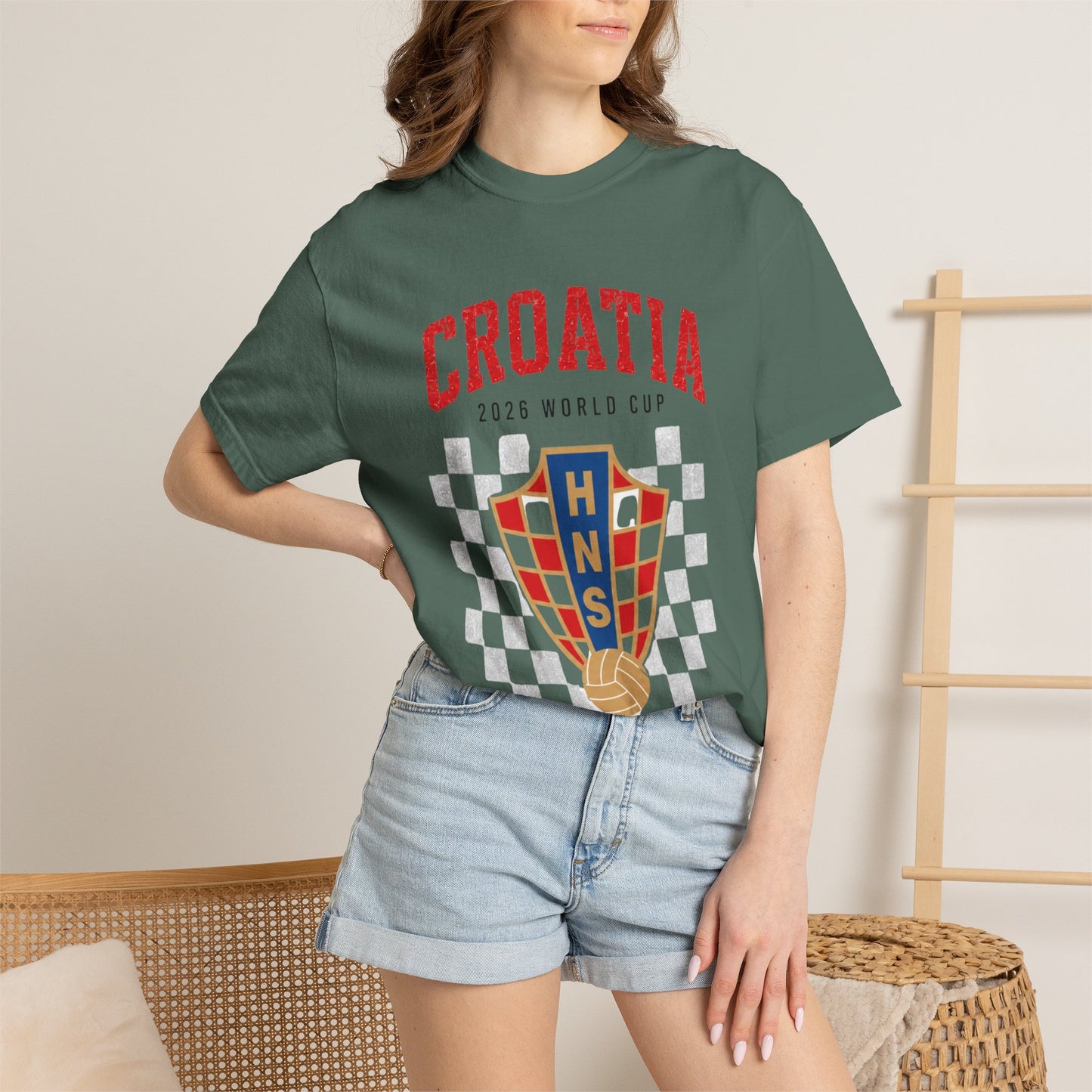 CROATIA Unisex Garment-Dyed T-shirt