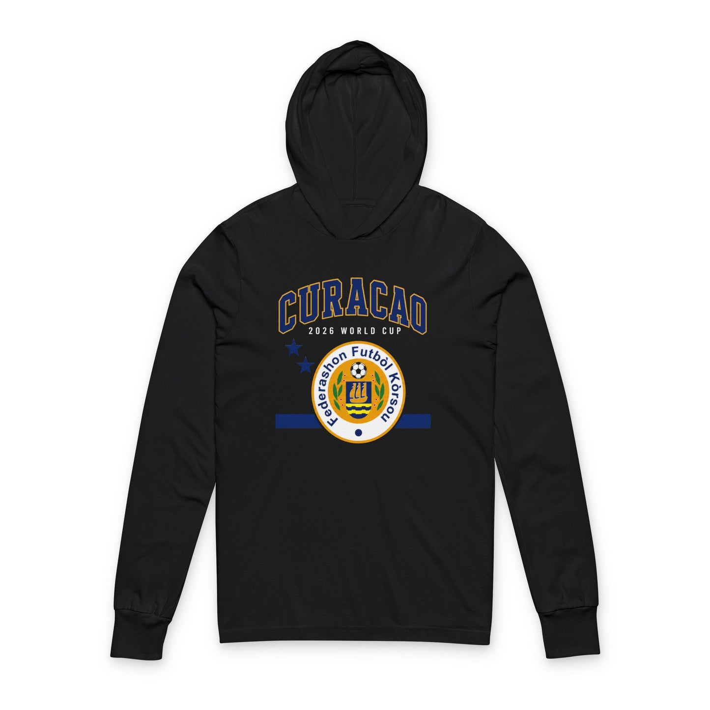 Curacao Hoodie Tee — Lightweight Hooded Long-Sleeve Shirt
