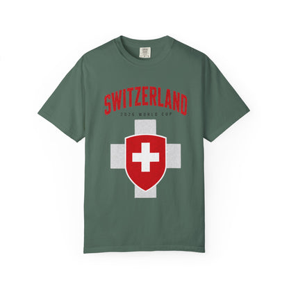 SWITZERLAND Unisex Garment-Dyed T-shirt