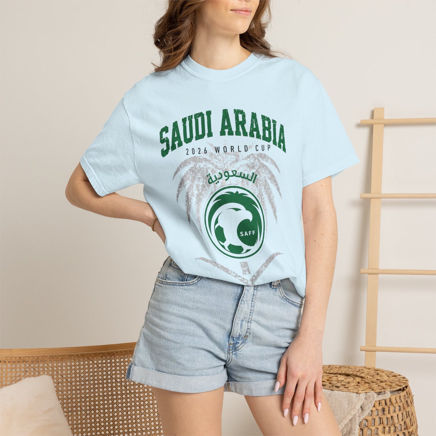 SAUDI ARABIA Unisex Garment-Dyed T-shirt