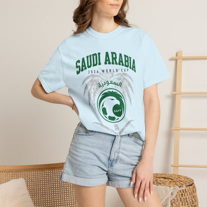 SAUDI ARABIA Unisex Garment-Dyed T-shirt