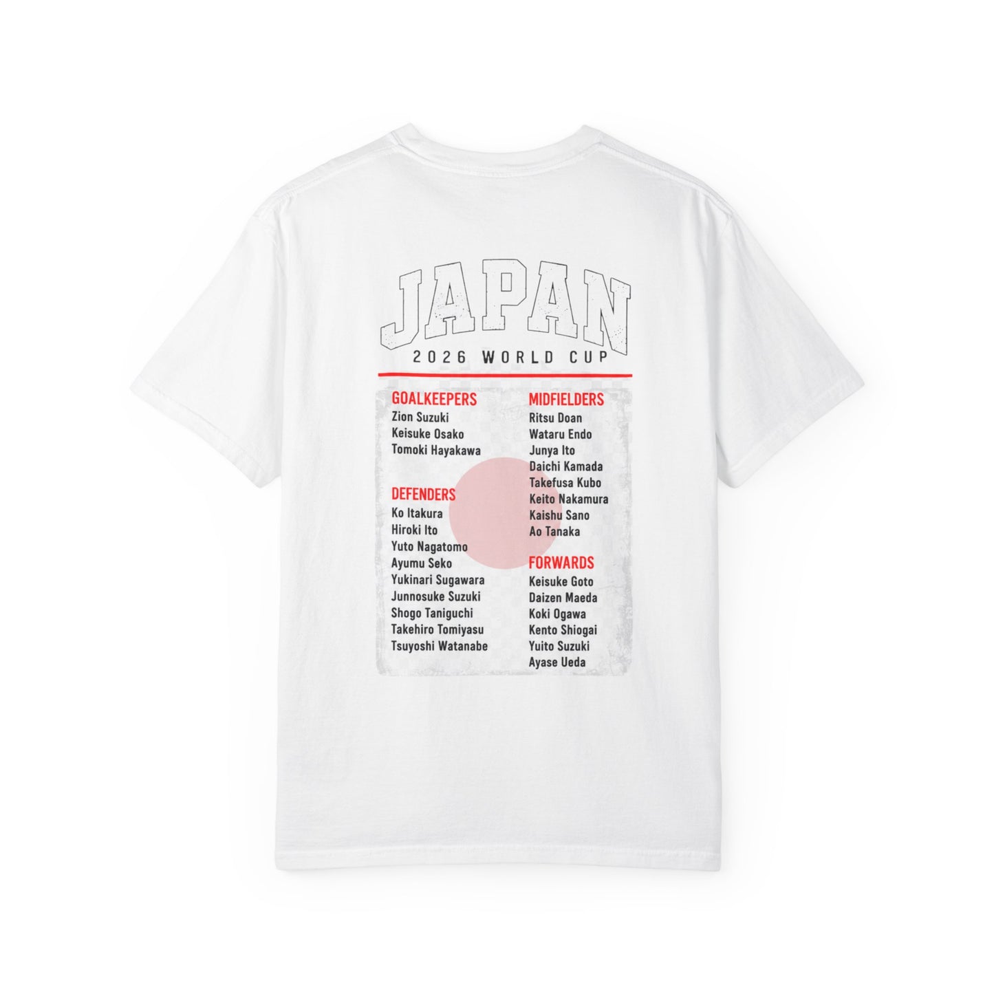 FIFA JAPAN Unisex Garment-Dyed T-shirt