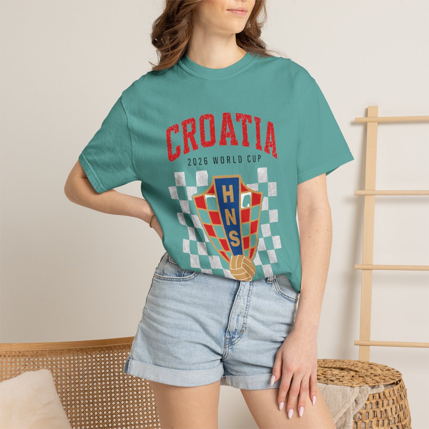 CROATIA Unisex Garment-Dyed T-shirt