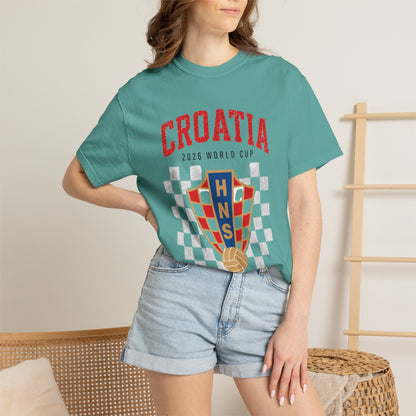CROATIA Unisex Garment-Dyed T-shirt