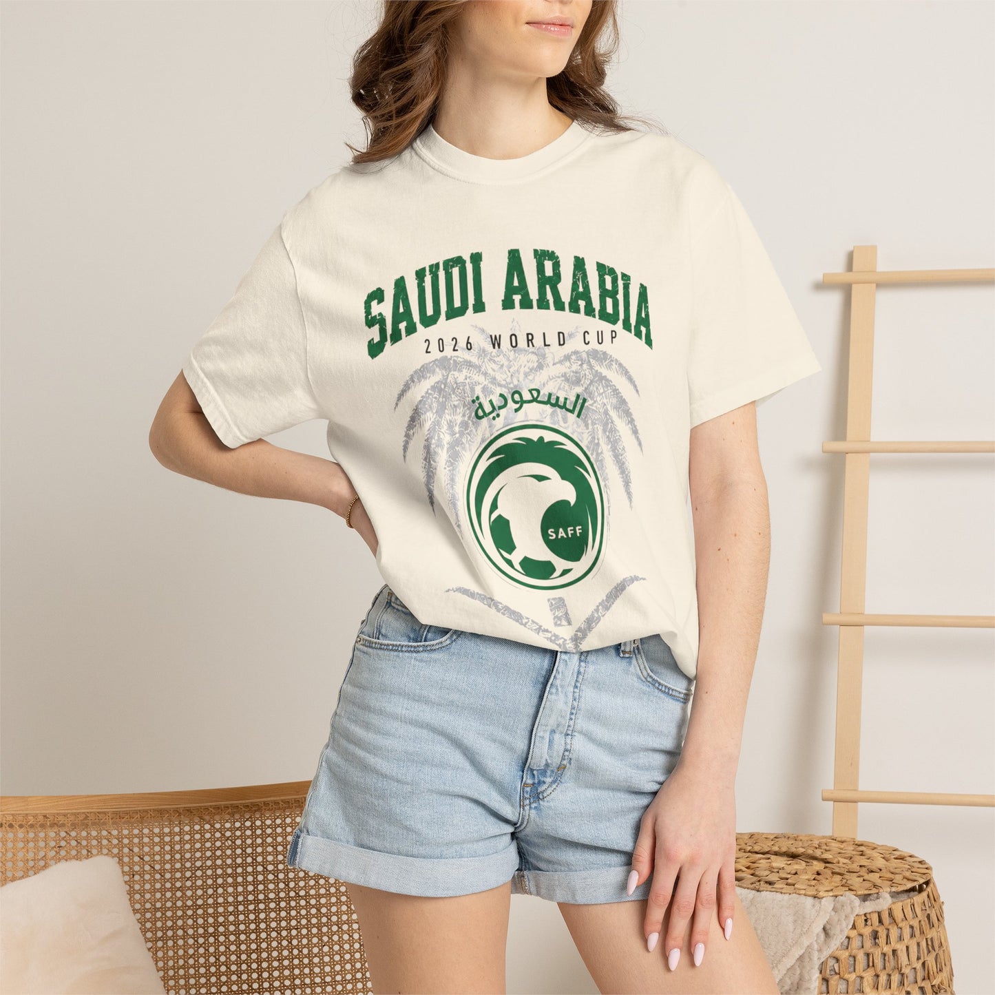 SAUDI ARABIA Unisex Garment-Dyed T-shirt