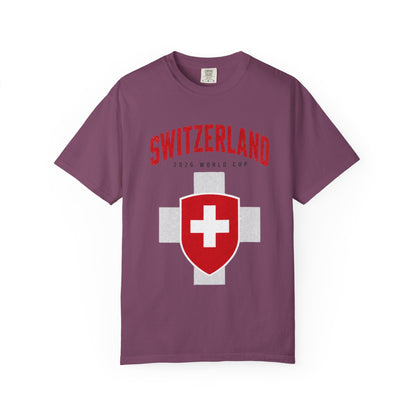SWITZERLAND Unisex Garment-Dyed T-shirt