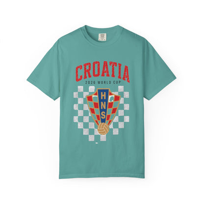 CROATIA Unisex Garment-Dyed T-shirt
