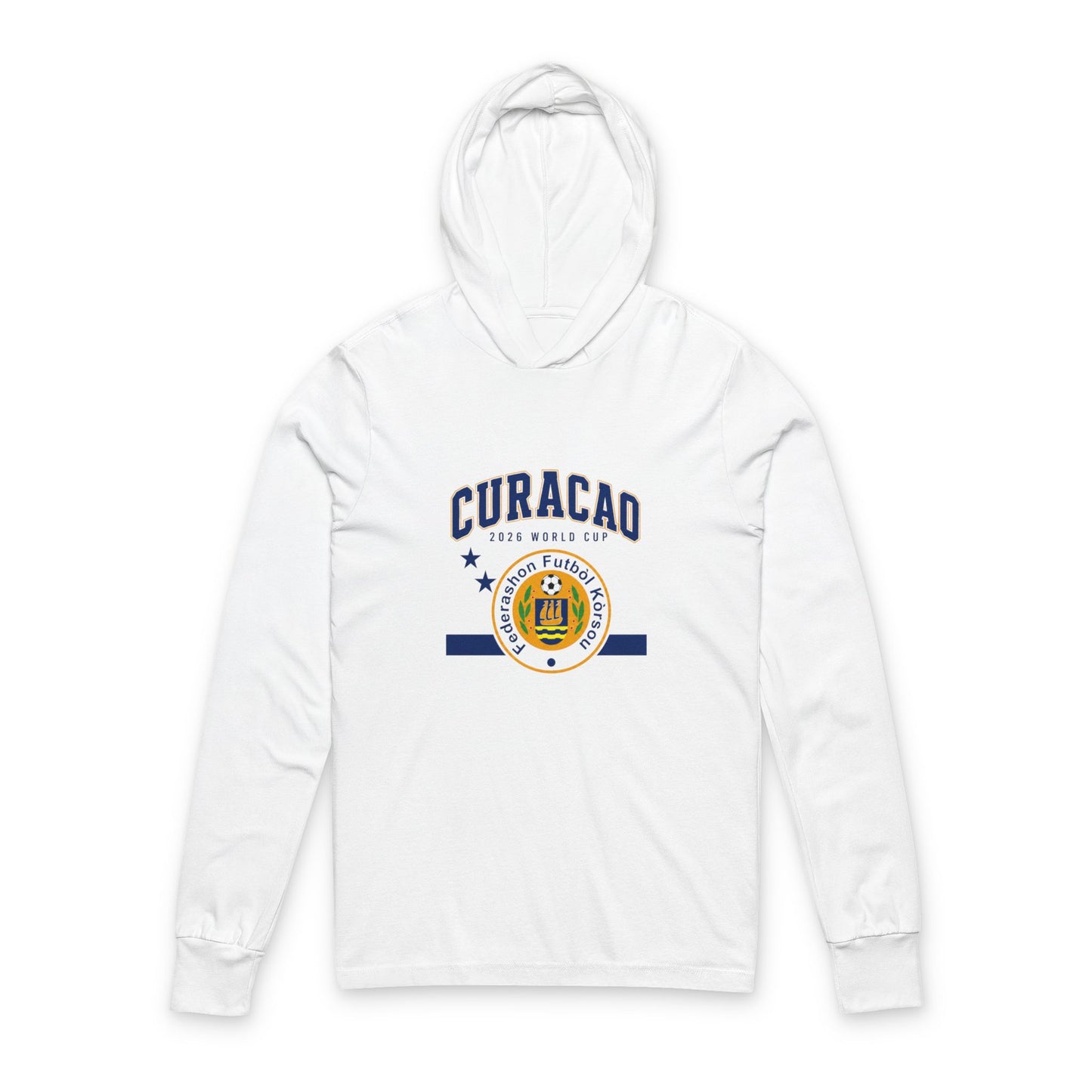 Curacao Hoodie Tee — Lightweight Hooded Long-Sleeve Shirt
