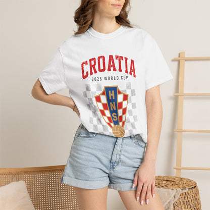 CROATIA Unisex Garment-Dyed T-shirt