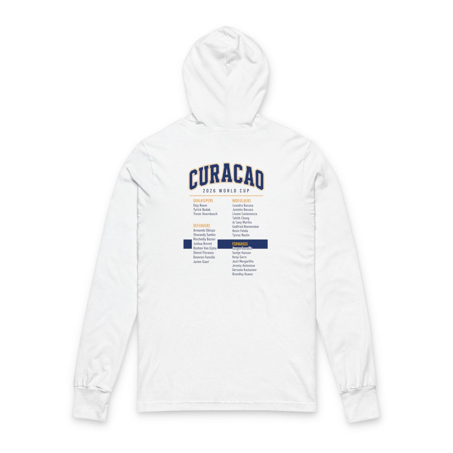 Curacao Hoodie Tee — Lightweight Hooded Long-Sleeve Shirt
