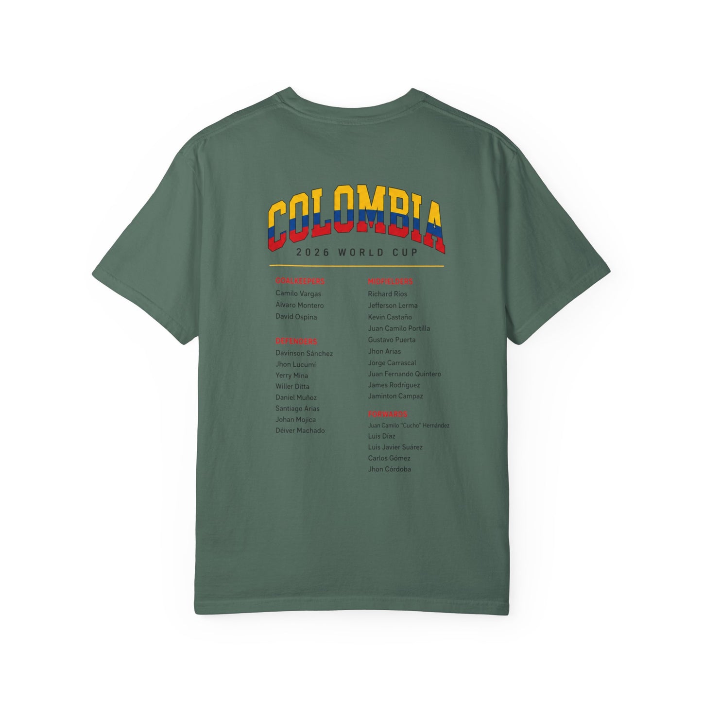 FIFA COLOMBIA Unisex Garment-Dyed T-shirt