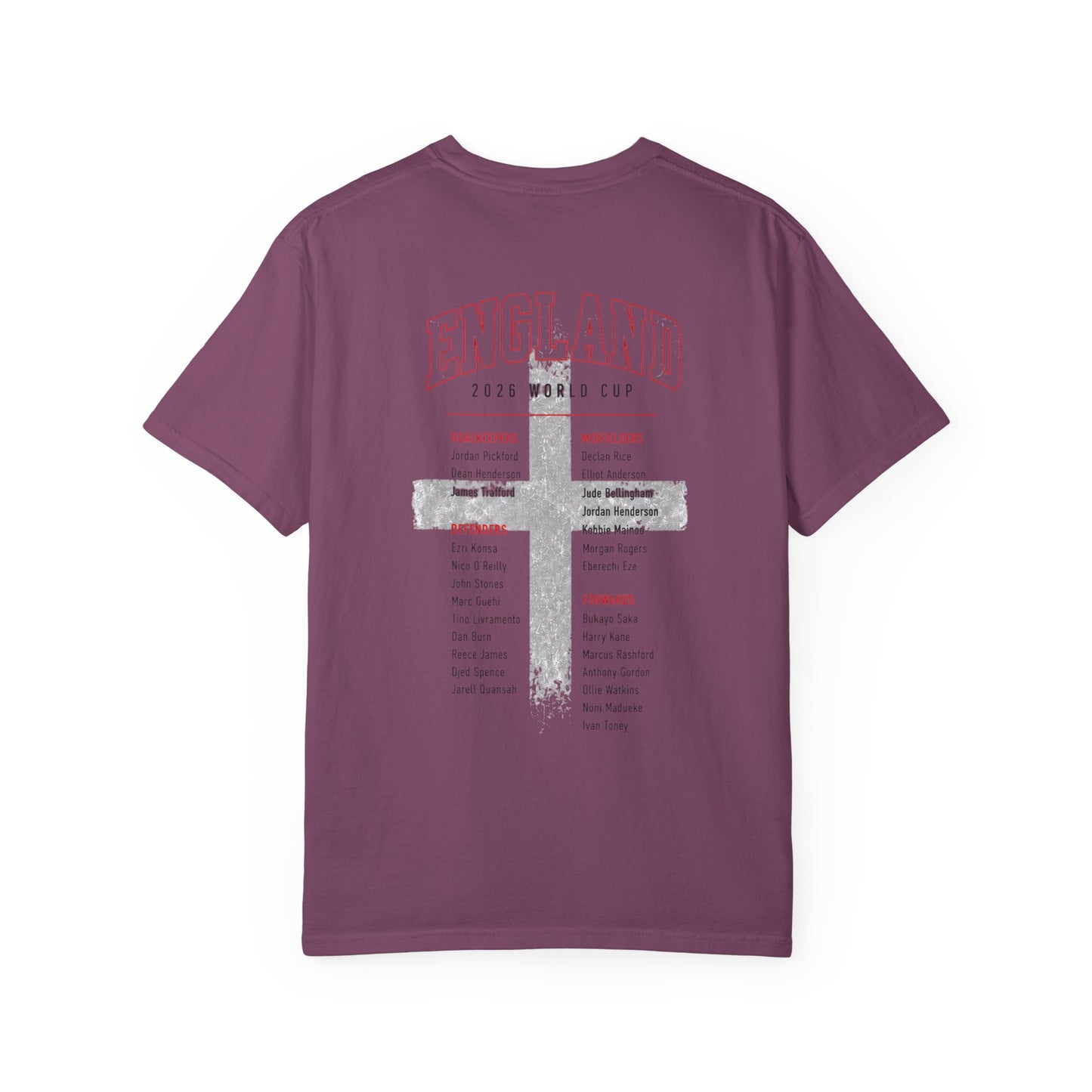 ENGLAND Unisex Garment-Dyed T-shirt