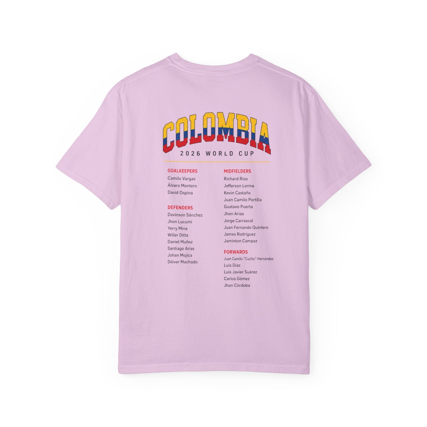 FIFA COLOMBIA Unisex Garment-Dyed T-shirt