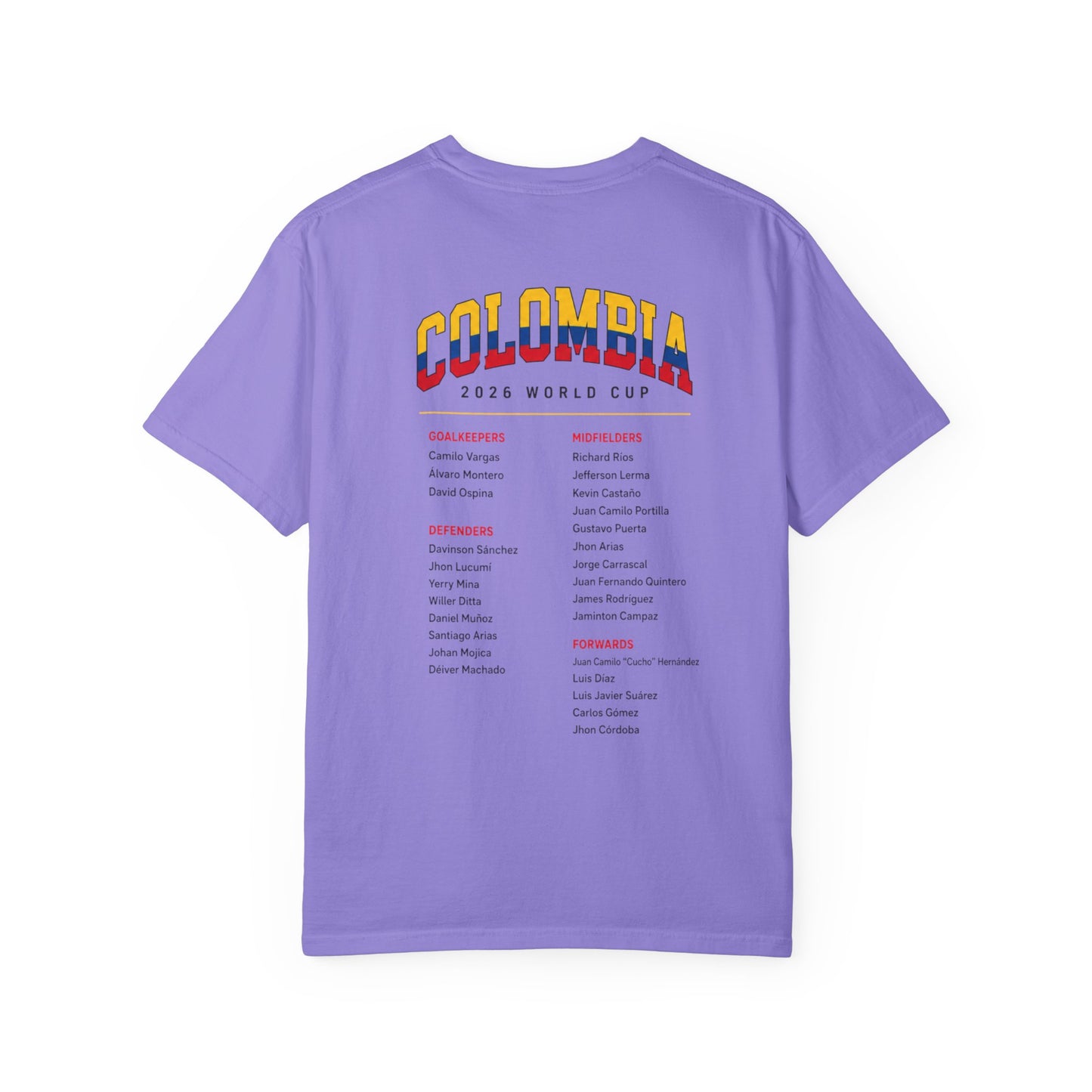 FIFA COLOMBIA Unisex Garment-Dyed T-shirt