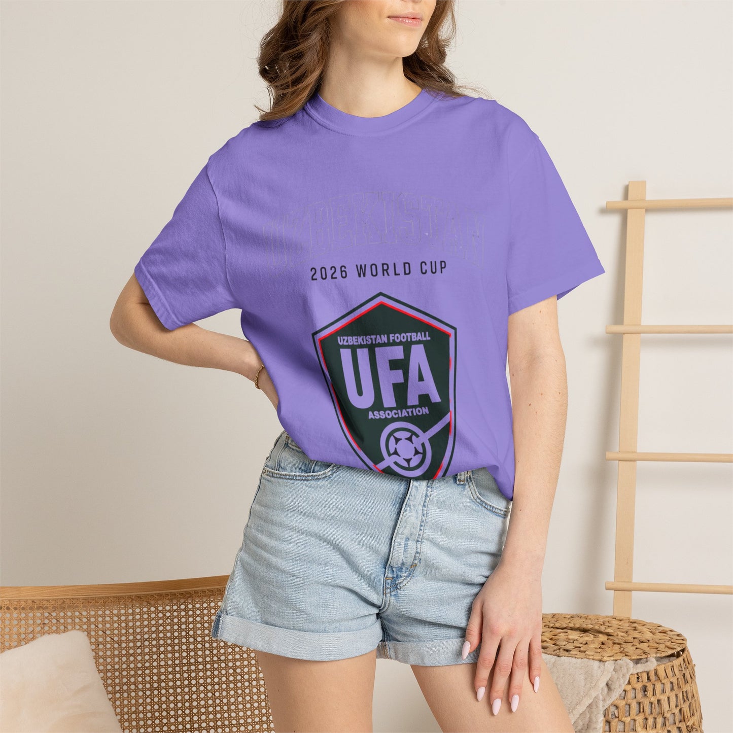 UZBEKISTAN Unisex Garment-Dyed T-shirt