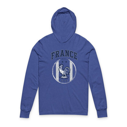 France Hoodie Tee — Lightweight Hooded Long-Sleeve Shirt