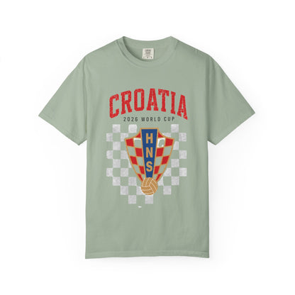 CROATIA Unisex Garment-Dyed T-shirt