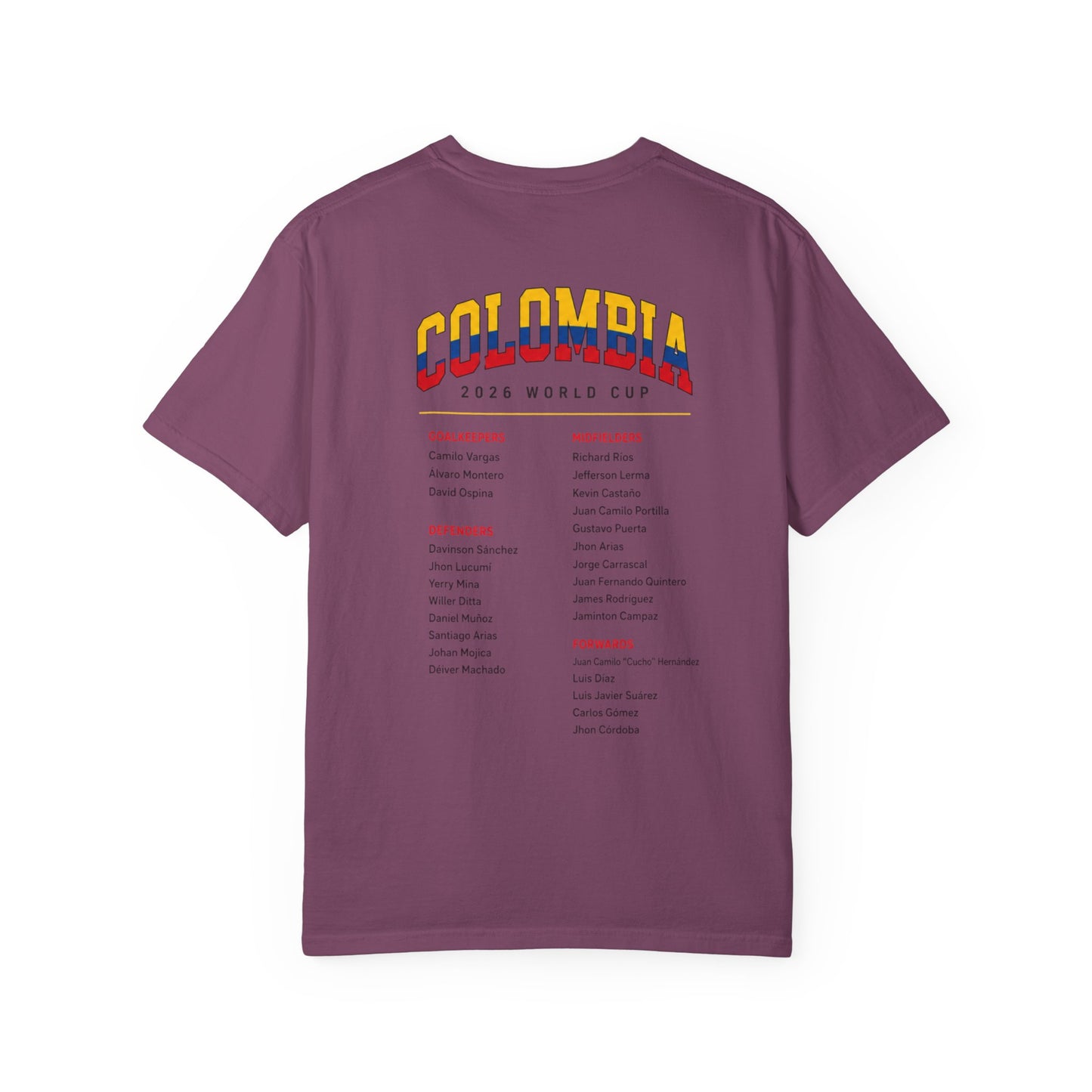 FIFA COLOMBIA Unisex Garment-Dyed T-shirt