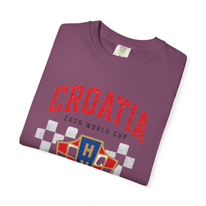 CROATIA Unisex Garment-Dyed T-shirt