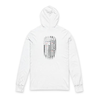 USMNT Soccer Hoodie Tee — World Cup 2022 Team Roster Long-Sleeve Hooded Tee