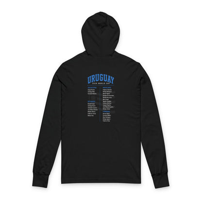 Uruguay Hoodie Tee — Lightweight Hooded Long-Sleeve Shirt