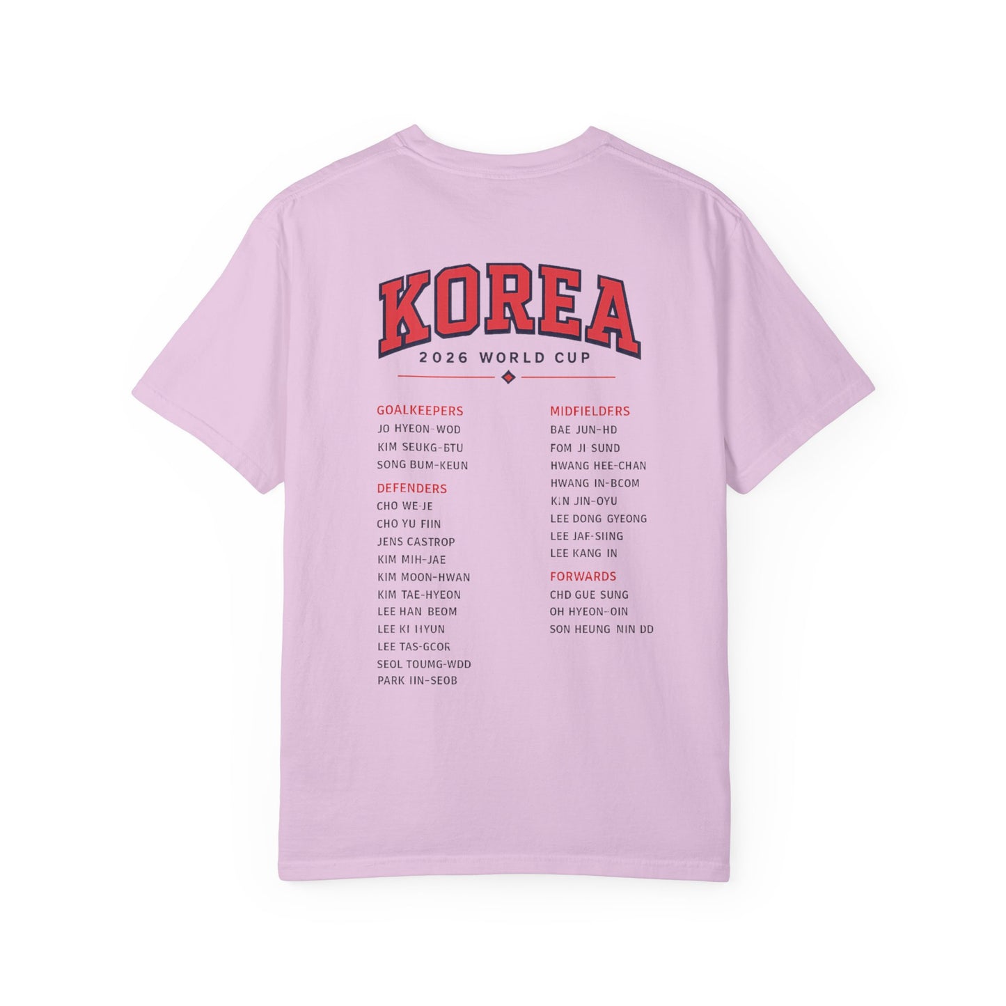 KOREA Unisex Garment-Dyed T-shirt